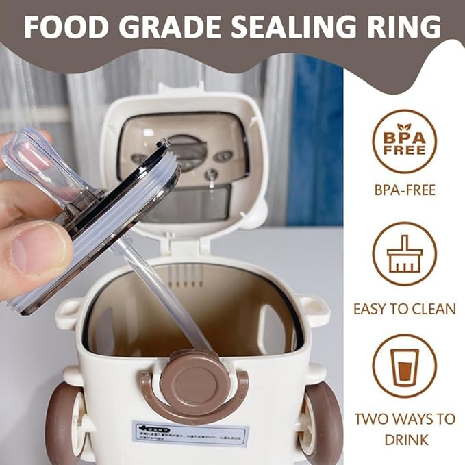 Cute Panda Water Bottle | BPA-Free Portable Bottle for Kids & Travel | EliteKartz