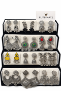 12 Pairs Artificial Earrings Combo Box for Women | Stylish Party, Wedding & Daily Wear Earrings Set