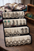 12 Pairs Artificial Earrings Combo Box for Women | Stylish Party, Wedding & Daily Wear Earrings Set