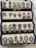 12 Pairs Artificial Earrings Combo Box for Women | Stylish Party, Wedding & Daily Wear Earrings Set