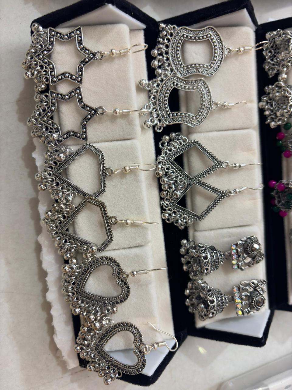 12 Pairs Artificial Earrings Combo Box for Women | Stylish Party, Wedding & Daily Wear Earrings Set